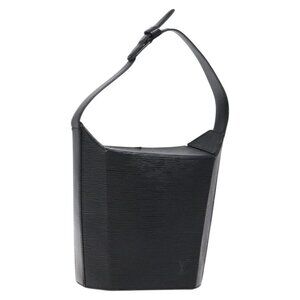 LOUIS VUITTON Epi Sac Seau Shoulder Bag Black M80161 LV Auth bs25950